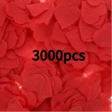 3000 pezzi di ritagli di carta a forma di cuore per San Valentino, decorazioni per matrimoni - anniversari, forniture per feste di compleanno, decorazioni per scene di festa, forniture per decorazioni per feste, decorazioni natalizie, decorazioni per matrimoni, cerimonie di laurea e altre decorazioni per eventi multipli