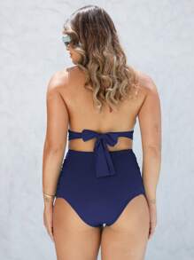 Women Bikini Bottoms - 藏蓝色 - 查看 5