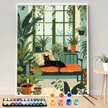 1pc Wall Arts Posters Optional Frame Animals In Bedroom Living Room Landscape Painting, Wall Decoration Home Decoration Canvas Art, Frameless ,Wall Art With Frame