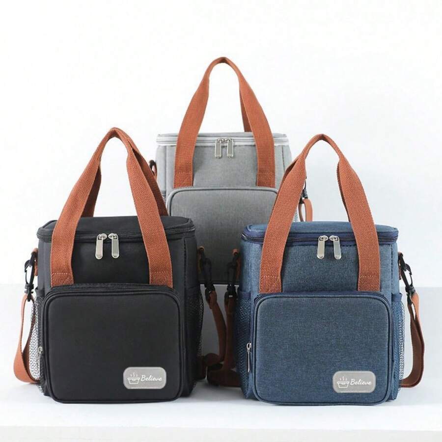 Thermal Bag, Crossbody Strap, Lunch Box, Food 911 - 彩色 - 查看 1