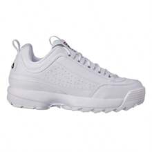 FILA Disruptor II（小童款/大童款）白色/豌豆大衣/虛擬紅色 - 紅白色 - 查看 3