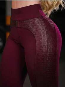 LEGGINGS FOR BUTT LIFTING, SUPER SHAPE-FITTING RIDING - 紅木色 - 查看 1