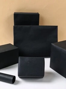 1 Rollo de papel de regalo negro, papel de regalo de unicolor adecuado para bodas, cumpleaños y decoraciones navideñas, suministros para fiestas de cumpleaños y bodas, empaquetado de ramos, envoltura de regalos, adecuado para el empaquetado floral DIY, aniversarios, graduaciones y otras ocasiones. - Negro - Ver 3