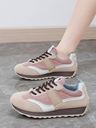 Zapatos de suela gruesa casual y transpirables de vulcanizado para mujeres, aumentan la altura, estilo coreano de otoño 2024