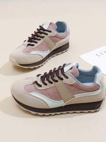 Damskie buty casualowe z grubą podeszwą, oddychające, wulkanizowane, zwiększona wysokość, koreański styl, trend 2024 jesień