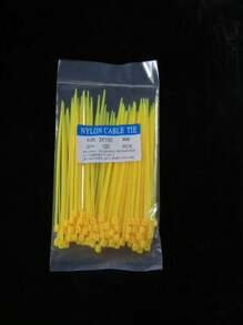 100 件彩色自锁尼龙塑料，高强度优质塑料扎带，具有抗拉强度，适用于固定派对装饰品、固定家庭和车辆维护的线束、用手工制作的 DIY 线束捆绑和固定花园植物、抗拉强度绳索和工艺管理。它们非常适合室内和室外使用 - 彩色 - 查看 22