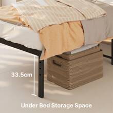 Asofer 90 * 200 cm Metallbettrahmen - einfacher und stimmungsvoller Metallplattformbettrahmen, Stauraum unter dem Bett, Hochleistungsrahmenbett, stabiler Bettrahmen, Ideen zum Valentinstag