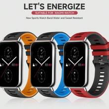 适用于小米手环 9 Pro 的运动硅胶表带，兼容红米手表 4 表带替换腕带，兼容小米手环 9 8 Pro 手环 - Compatible With Xiaomi Watch4/8P/9P - 查看 2