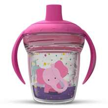 Baby Toddler Transition Cup With Handle 170 Ml Anti-Choke Valve Rigid Spout - Rosa - Ver 1