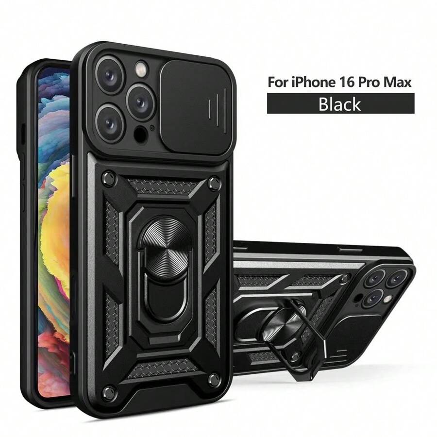 1 pezzo Supporto magnetico per telefono da auto anti-caduta, compatibile con iPhone 16 Pro Max/compatibile con Galaxy S25 Ultra/compatibile con Redmi 14C 4G, portatile, versione internazionale, non la versione domestica - nero - Visualizzare 1