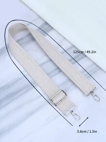 可调节替换肩带、肩带、手提包带、腰带、包包配件、女士礼物 - 米色 - 查看 5
