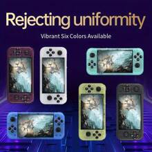 Upgrade RG50XX Handheld Game Console, 3.5-Inch IPS Screen Linux System With 64G TF Card, Support HD HDTV Output. Green/Black - Green - View 2