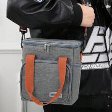 Thermal Bag, Crossbody Strap, Lunch Box, Food 911 - Azul - Ver 4
