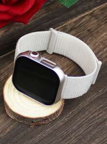 Kompatybilny z paskiem do zegarka , męski i damski, sportowy, miękki, oddychający, magiczny, samoprzylepny pasek z nylonu + matowa tekstura, odporna na upadki i zarysowania, folia ochronna z hartowanego szkła, zintegrowana obudowa zegarka, kompatybilna z 40/41/42/44/45/46/49 mm, wymienna obudowa paska, kompatybilna z Series Ultra/11/10/9/8/7/6/5/4/Se, etui na pasek, zmywalny pasek, etui dotykowe