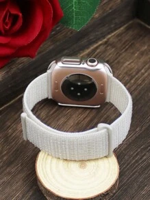 Kompatybilny z paskiem do zegarka , męski i damski, sportowy, miękki, oddychający, magiczny, samoprzylepny pasek z nylonu + matowa tekstura, odporna na upadki i zarysowania, folia ochronna z hartowanego szkła, zintegrowana obudowa zegarka, kompatybilna z 40/41/42/44/45/46/49 mm, wymienna obudowa paska, kompatybilna z Series Ultra/11/10/9/8/7/6/5/4/Se, etui na pasek, zmywalny pasek, etui dotykowe