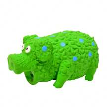 Geschenk für Katzen-/Hundeliebhaber und Liebe der Hunde-/Katzenbesitzer - Latex-Spielzeug in Form eines schreienden, bissresistenten und zähneknirschenden Schweins für Hundeliebhaber und Hundebesitzer, Katzen-/Hundeliebhaber-Geschenk und Liebe der Hunde-/Katzenbesitzer - Latex-Soundspielzeug in Form eines lockigen Schweins