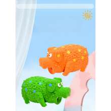 Geschenk für Katzen-/Hundeliebhaber und Liebe der Hunde-/Katzenbesitzer - Latex-Spielzeug in Form eines schreienden, bissresistenten und zähneknirschenden Schweins für Hundeliebhaber und Hundebesitzer, Katzen-/Hundeliebhaber-Geschenk und Liebe der Hunde-/Katzenbesitzer - Latex-Soundspielzeug in Form eines lockigen Schweins