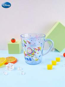 Disney 1 pieza Taza de enjuague bucal oficial de Disney Toy Story Buzz, taza de dibujos animados linda, accesorios de anime, taza de cristal duradera para viajes, suministros de oficina en el hogar, regalo de cumpleaños, boda, fiesta