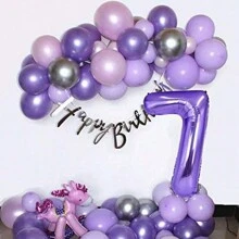 1pc Purple 40-Inch Digit Number Aluminum Foil Balloon For Birthday Party Decoration, Indoor/Outdoor Anniversary Celebration, Graduation Season And Wedding Celebration, Back To School Valentine Day