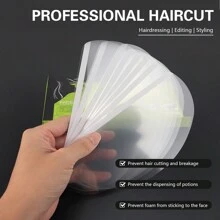 50 Pcs Eye Protection Hairdressing Mask Hairspray Isolate Haircut Tool Face Forehead Mask Face Shield Disposable Bangs Stickers