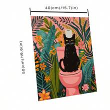 Diy Acrylic Paint Digital Oil Painting Kit - Frameless 40X50CM "Black Cat Design, Crease-Free Roll Canvas, Contains A Paint Box Brush, Perfect For Teen Adult Painting Making, Perfect For Home Decor And Unique Gifts