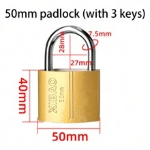Multi-Functional Cross Padlock, Home Anti-Theft Iron Lock With Multiple Keys, Universal Lock Set For Doors, Cabinets, Drawers, Hardware Accessories
