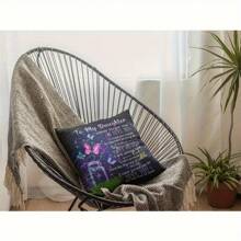 1 pieza Funda de almohada con forma de corazón, Funda de cojín decorativa de 18x18 pulgadas de poliéster, regalo único para hija, mujer, madre en ocasiones especiales