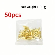 50/100pcs U-Shape Wire Connectors, Suitable For Crimping Electrical Blocks And Spade Terminals - Yellow - View 10