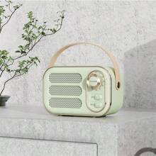 Altavoz portátil retro del bluetooth, mini altavoz portátil inalámbrico de gran volumen - Verde - Ver 1