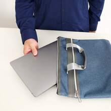 Large Capacity Laptop Handbag Briefcase, Suitable For 15 Inch Or Smaller Tablets, Laptops, Phones And Other Digital Devices, Protective Unisex Bag - Multicolor - View 9