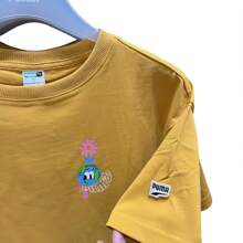 Puma Women's Printed Short Sleeve Casual Breathable Knit Sports T-Shirt