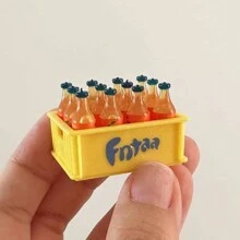 （白色单人沙发+皇冠抱枕）单人沙发，12英寸迷你沙发椅，咖啡桌，OB11/BJD玩具，迷你小屋家具装饰，节日派对礼物 - 彩色 - 查看 10