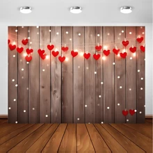 1pc Wood Background For Mother's Day, Valentine's Day Photography Background, Gift Party, Kids Birthday Celebration Decoration Banner, Wall Art Decor