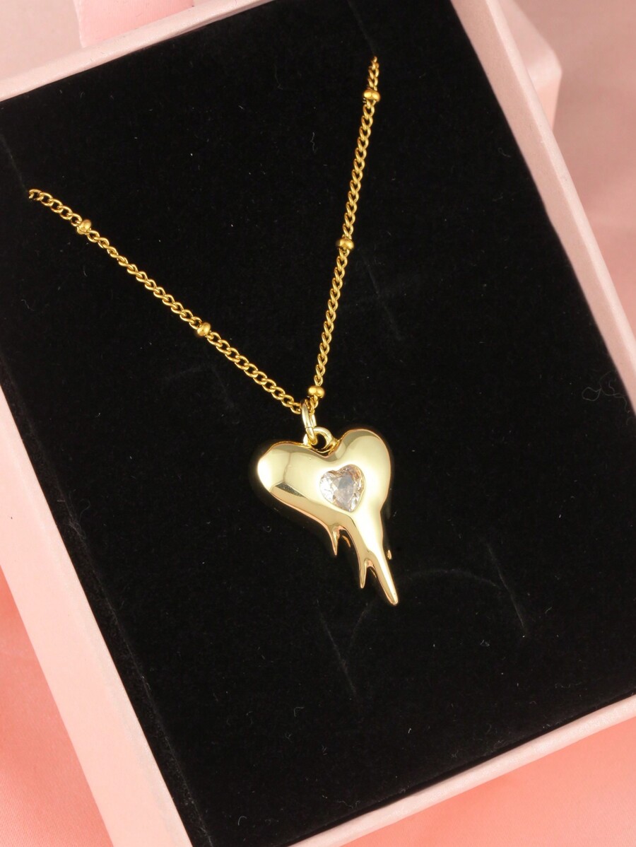 2025 Valentine's Day Fashion Jewelry Necklace Heart, Rose, Bow Pendant