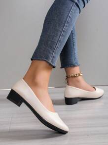 Tacones altos negros para mujeres, tacones bajos de 3 cm no cansados, con ajuste ancho para tallas grandes y extra grandes 41, bombas de tacón bajo