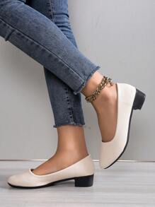 Tacones altos negros para mujeres, tacones bajos de 3 cm no cansados, con ajuste ancho para tallas grandes y extra grandes 41, bombas de tacón bajo