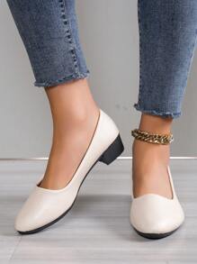 Tacones altos negros para mujeres, tacones bajos de 3 cm no cansados, con ajuste ancho para tallas grandes y extra grandes 41, bombas de tacón bajo