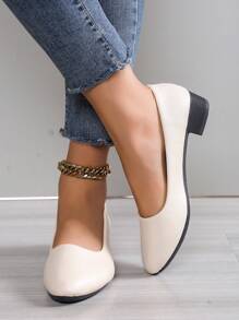 Tacones altos negros para mujeres, tacones bajos de 3 cm no cansados, con ajuste ancho para tallas grandes y extra grandes 41, bombas de tacón bajo