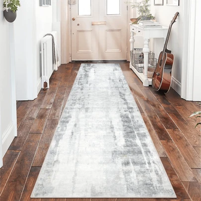 Alfombra pasillera Famibay, alfombra pasillera antideslizante, moderna alfombra pasillera de cocina, alfombra pasillera lavable, alfombra pasillera de pelo corto y suave, alfombra pasillera para pasillos, cocinas, baños y dormitorios