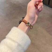 New Ultrasuede Leather Watch Band Compatible With 38/40/41/42/44/45/46/49mm Strap Series Ultra/SE/10/9/8/7/6/5/4/3/2/1 - Caramel Gold - View 28