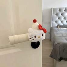 Sanrio مجموعة من 2 قطعة غطاء واقي لمقبض الباب بتصميم ميميلودي، ديكور كرتوني كاواييي لحماية الباب من الاصطدام، ديكور منزلي مضاد للكهرباء الساكنة لحماية الجدران في غرفة النوم وغرفة المعيشة