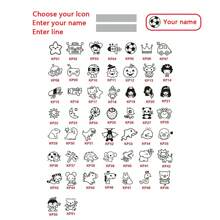 1pc Red, Blue, Black, And White Four Colors Customized Children's Name Stamps Personalized Waterproof Stamp For Clothing,Men's And Women's Personalized Ink Pad DIY Stamps Back To School