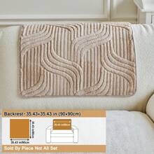 1 件奢华风格高端防滑宠物友好型毛绒沙发套，秋冬新款直线一体式柔软舒适沙发垫 - 彩色 - 查看 29