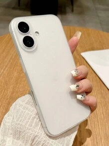 简约磨砂透明手机壳，兼容 16款，也兼容 16/15/14/13/12 Pro Max，防震后盖保护壳 - 無色 - 查看 7