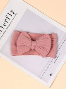 3 件/包儿童双层蝴蝶结弹性柔软尼龙头带，婴儿宽头巾头巾爱心情人节 - 彩色 - 查看 7