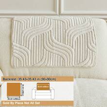 1 件奢华风格高端防滑宠物友好型毛绒沙发套，秋冬新款直线一体式柔软舒适沙发垫 - 彩色 - 查看 21