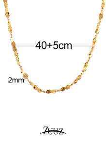 1pc Fashion Stainless Steel Minimalist Chain Necklace For Women Width Clavicle Chain Chokers Jewelry For Daily Decoration - Chain Necklace - View 12