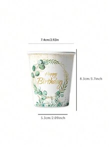 12 件/24 件星月主题派对一次性纸杯，9 盎司饮料杯，适用于热饮和冷饮，兔子杯适合节日派对、生日、复活节用品 - 圖片色 - 查看 12