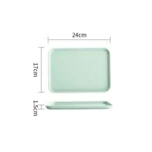 1pc Rectangular Tray, Plastic Serving Plate/Platter For Restaurant, Kindergarten, Home Use, Cup/Tea Tray, Catering, Barbecue, Kitchen Supplies, Available In Small/Medium/Large Size - Multicolor - View 15