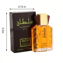 SULTAN 1 3.38 Oz Dubai Men's Perfume - Elegant Long Lasting Fragrance, Sultan Eau De Toilette Spray, Long Lasting Perfume With Refreshing Long Lasting Flowers, Ideal For Dating And Everyday Life